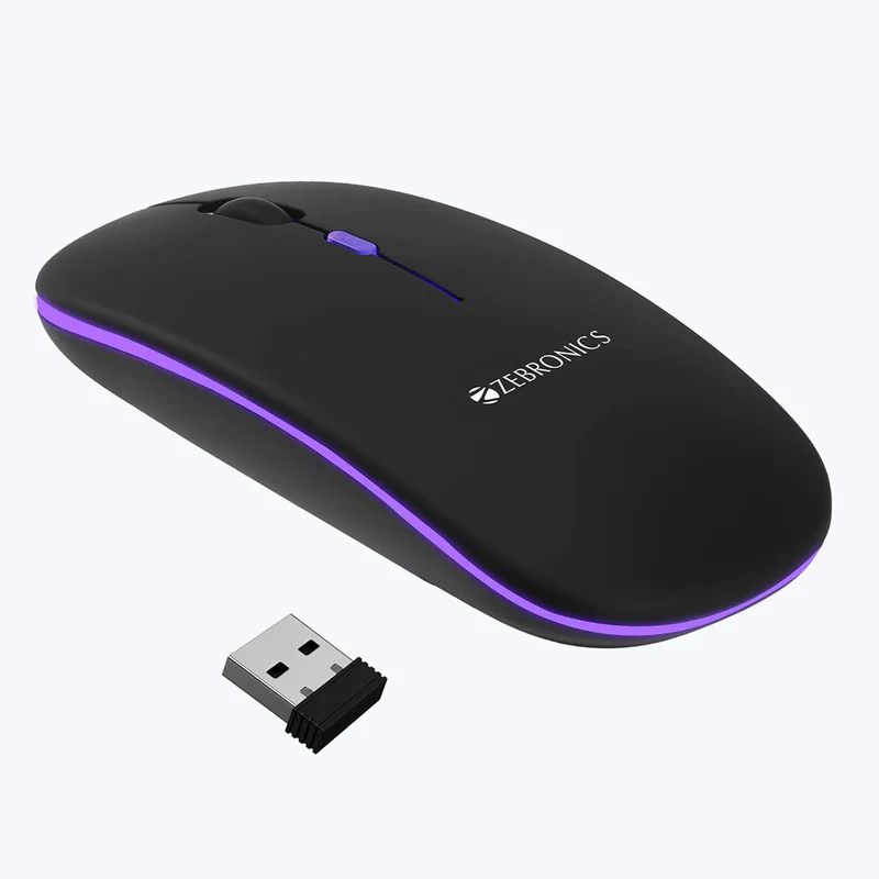 ZEBRONICS Blanc Wireless Mouse
